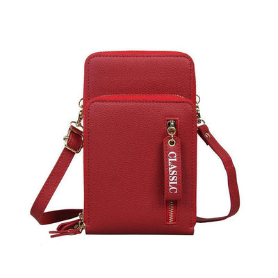 Women's large-capacity zipper mobile phone bag