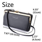 Large Capacity Kiss-lock Crossbody Phone Bag