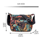 Printed Multi-Pocket Large Capacity Waterproof Nylon Ladies Messenger Bag(GET 2ND ONE 20% OFF)