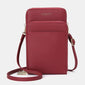 Multi-Layer Solid Casual Mini Crossbody Bag Phone Bag