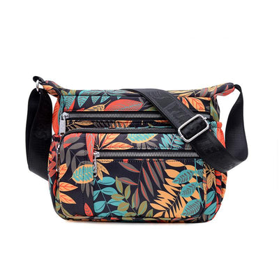 Printed Multi-Pocket Large Capacity Waterproof Nylon Ladies Messenger Bag(GET 2ND ONE 20% OFF)